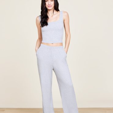 Malibu Collection® Ultra Soft Rib Cropped Tank